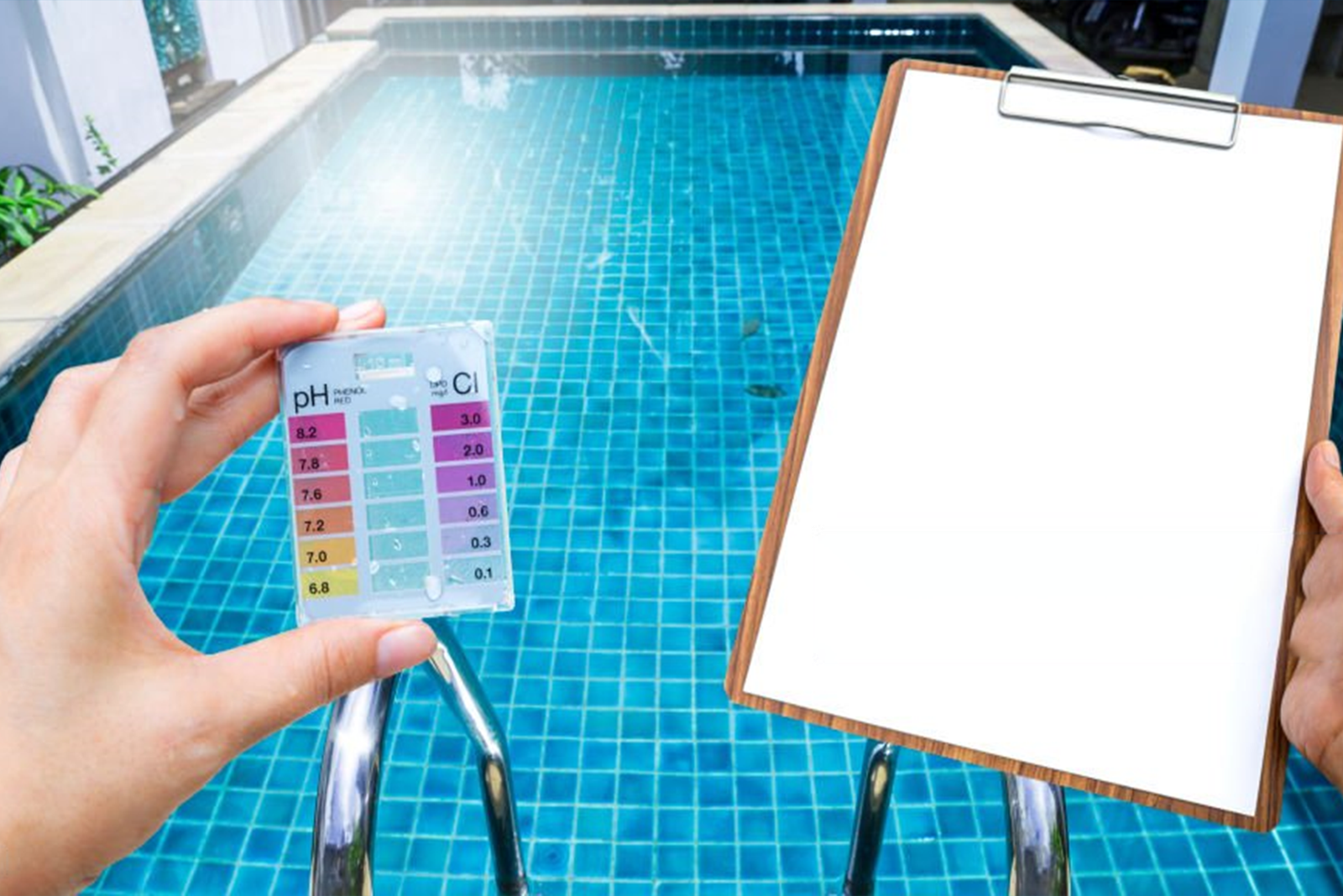 Maintain records of pool maintenance on site